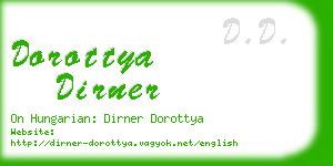 dorottya dirner business card